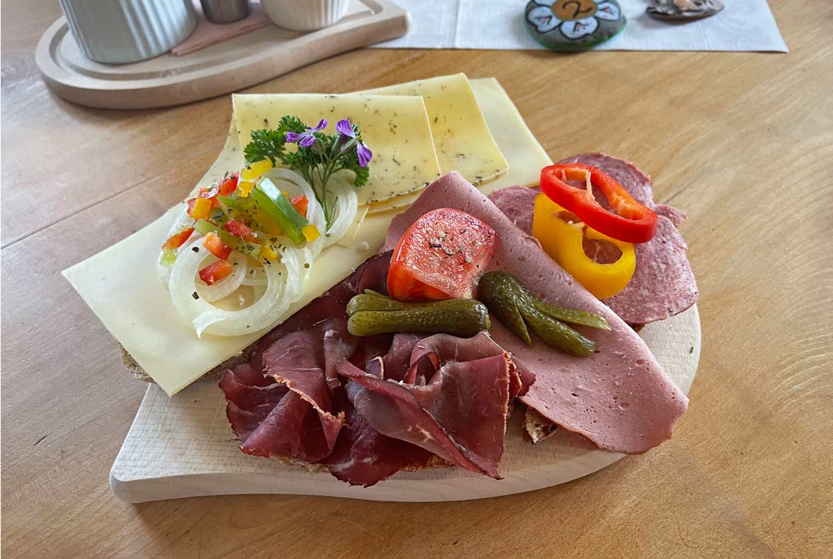 Käse- und Wurstplatte